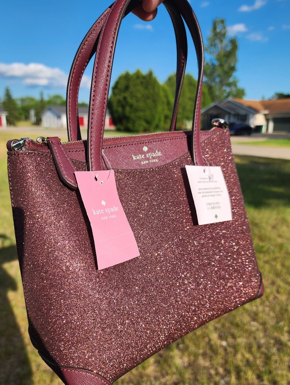 Kate Spade Tinsel Glitter Crossbody Purse
